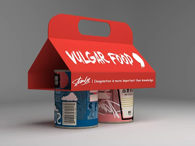 Modern Food Carton 3d model Modern Food Carton 3d model
