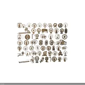 Wooden Garden Decorative Ornaments With Various Ornamental Wheels And Windmill Structures For Outdoor Decor