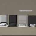 Modern Daily Use Robot Vacuum Docking Stations In White Black And Silver