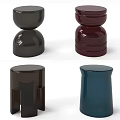 Modern Stools With Various Designs And Colors For Home Interior Decor 3d model