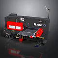 Quanli AE 256III Hydraulic Shear Machine With Worktable And Black Red Design