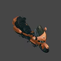 Stylish Orange Touring Motorcycle With Windshield Rear Seat Storage And Sleek Design