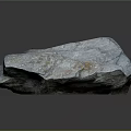 Natural Blue Gray Stone with Rough Texture and Yellow Speckles for Interior Decor Projects