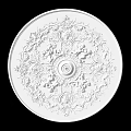 Carved Lamp Panels European-style Carved Building Components Gypsum Line Carved Corner Line Carved Craft Carved Silver Carved Corner Line 3d model
