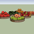 apple fruit 3d model