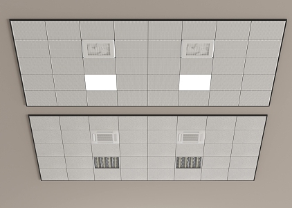 Integrated ceiling Mineral wool board Ceiling 3d model