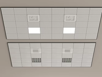 Integrated ceiling Mineral wool board Ceiling 3d model