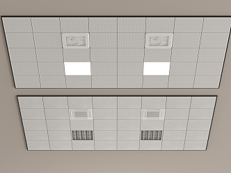 Integrated ceiling Mineral wool board Ceiling 3d model