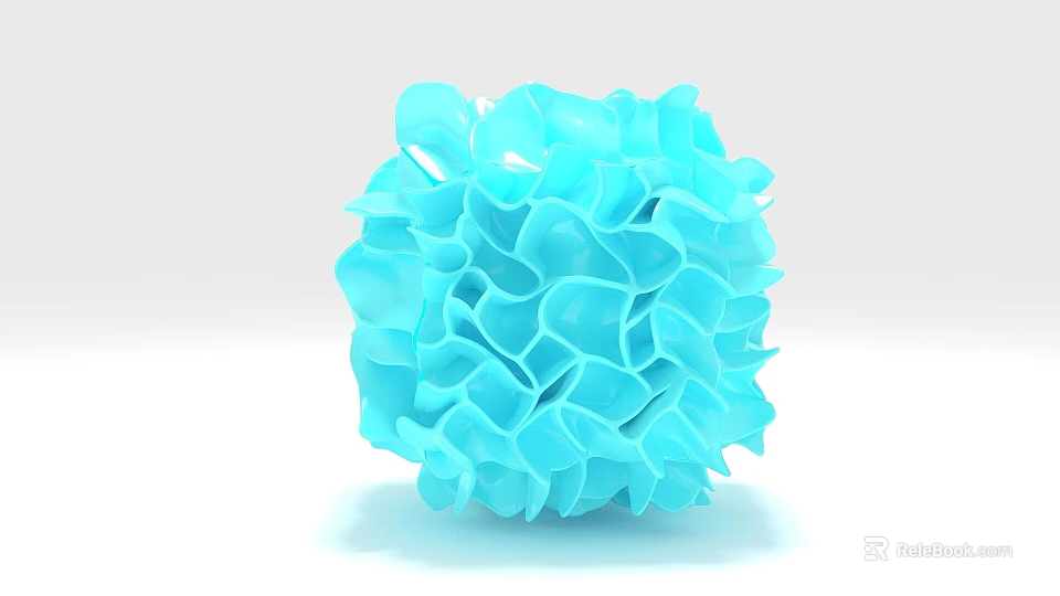 Modern Blue Locker With Petal Like Structure And Unique Design Features 3d model 