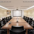 Modern Conference Room 3d model