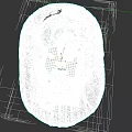Woman Gently Watching Her Sleeping Baby In Soft Knitted Baby Bassinet