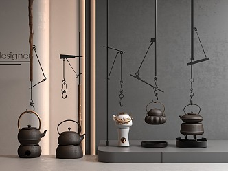 hanging teapot 3d model