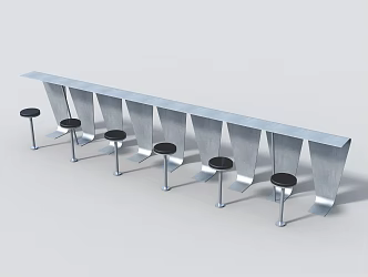 Modern Sitting Stool 3d model