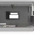 HOI Clothing Store Interior With Transparent Glass Facade Hanging Clothes And Mannequins