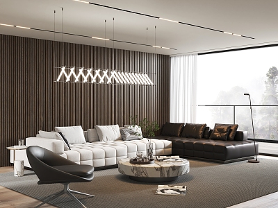 Modern Minotti living room model