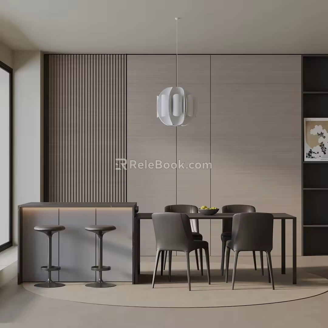 Modern table combination 3d model