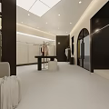 Modern Clothing Store Front With Glass Doors Window Display Mannequins And Fashion Outfits