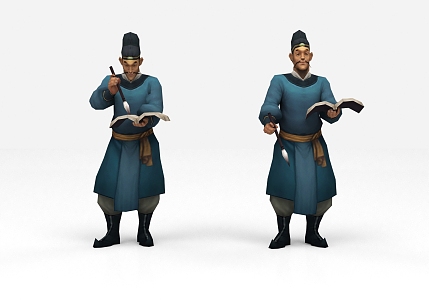 Modern game character Tent game character 3d model