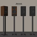 Audio Audio Combination Vertical Audio Bluetooth Speaker Subwoofer 3d model
