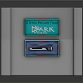 Tactical Weapon Stored In Green Box With DATA Text On Silver Textured Surface