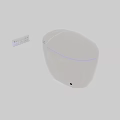 Sleek Modern Smart Toilet With White Finish And Digital Control Panel Design