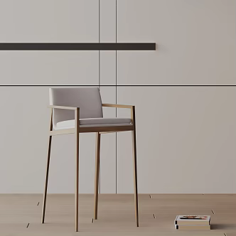 Modern Bar Chair 3d model