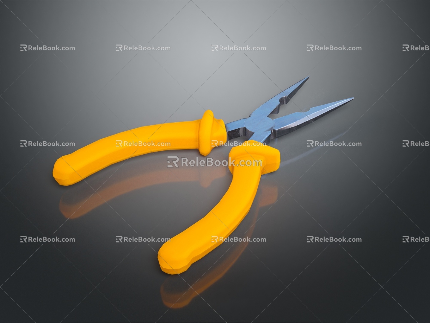 Nose pliers pipe pliers wrench wrench wrench tool hardware tools processing tools realistic model