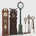 Floor clocks, mechanical clocks, desk clocks and clocks 3d model