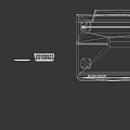 Vintage Retro TV Placed Alongside Classic Camera and Tape Recorder on White Background