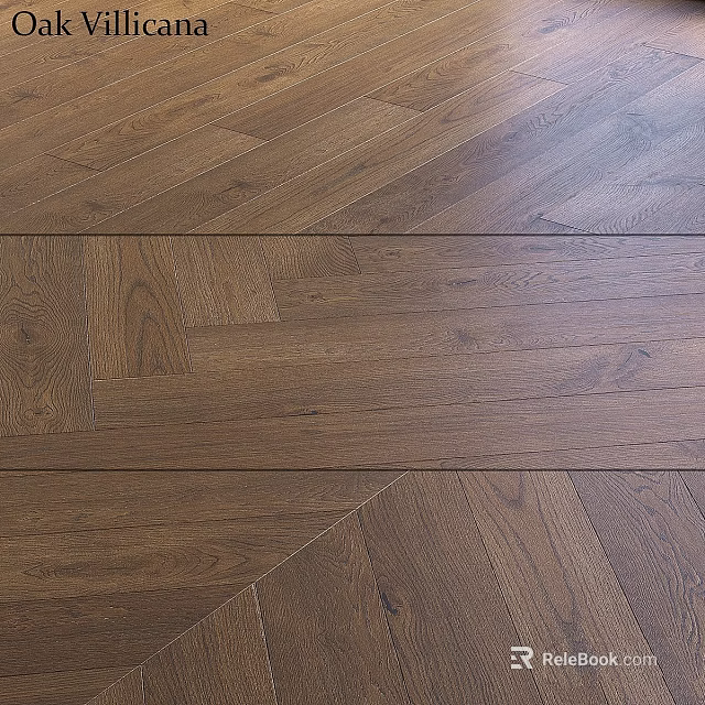 Premium Wooden Floor Planks Featuring Natural Grain And Dark Brown Finish 3d model 