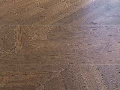 Premium Wooden Floor Planks Featuring Natural Grain And Dark Brown Finish 3d model