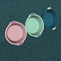 Colorful Modern Hand Wash Basins in Pink Light Green and Blue for Home Bathroom Use
