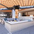 Modern Lobby Bar Lobby 3d model