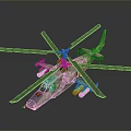 Camouflage Helicopter Supporting Cosmic Space Exploration and Aerospace Missions