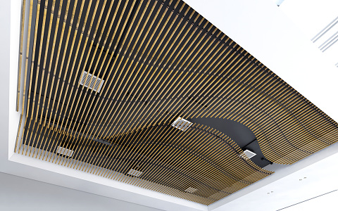 Modern Ceiling Special-shaped Ceiling Grille Ceiling Creative Ceiling 3d model