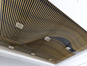 Modern Ceiling Special-shaped Ceiling Grille Ceiling Creative Ceiling 3d model