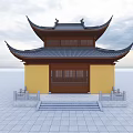 Chinese Temple Daxiong Hall 3d model