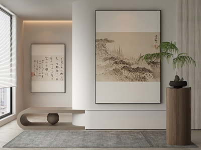 New Chinese Decorative Painting 3d model