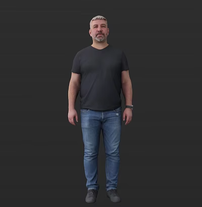 modern man 3d model