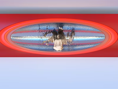 Modern Buddha Statues 3d model