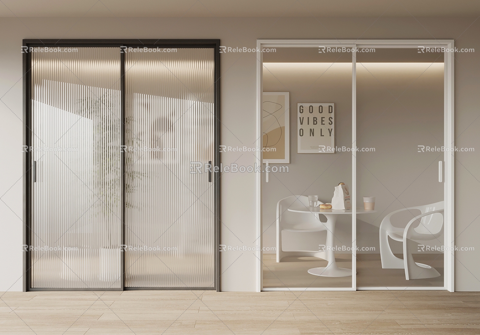 Folding door wooden folding door sliding door sliding door sliding door multi-link door model