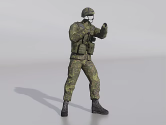 Infantry Soldier 3d model