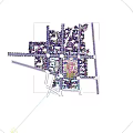 Aerial View Planning of High Rise Residential Complex With Green Spaces And Road Networks