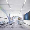 Classroom 3d model