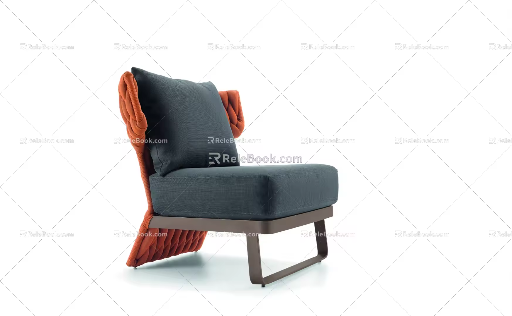 Modern single sofa 3d model
