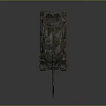 Green Military Tank With Long Barrel Tracks And Antennas On Gray Background
