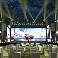 Stage conference car 3d model