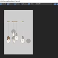 Modern Circular Pendant Lights With Metal Wooden Glass Hanging Design