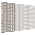 Modern wall panel combination 3d model