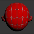 3D Spiderman Cartoon Character Model With Red And Blue Suit And Mask